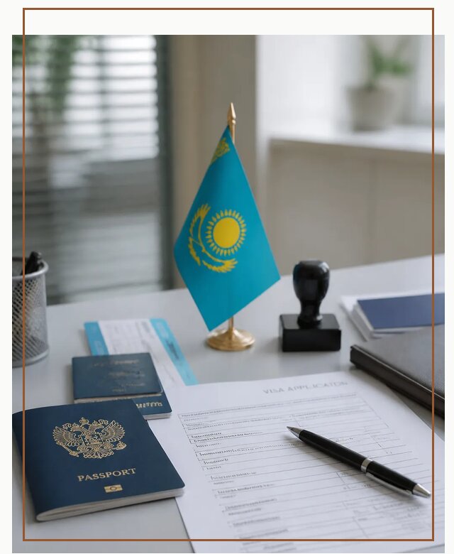 Оформление визы в Казахстан для поездки и работы в Жигулёвске